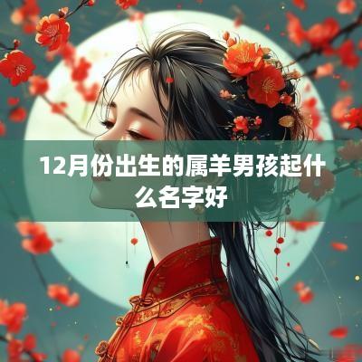 12月份出生的属羊男孩起什么名字好
