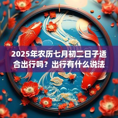 2025年农历七月初二日子适合出行吗？出行有什么说法？