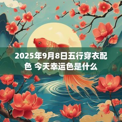 2025年9月8日五行穿衣配色 今天幸运色是什么