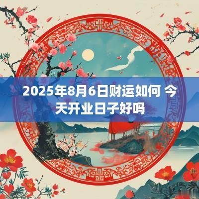 2025年8月6日财运如何 今天开业日子好吗