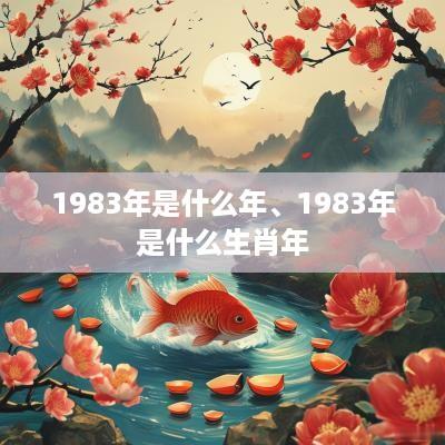 1983年是什么年、1983年是什么生肖年
