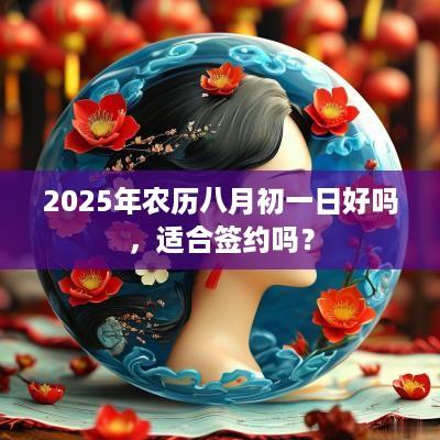 2025年农历八月初一日好吗，适合签约吗？