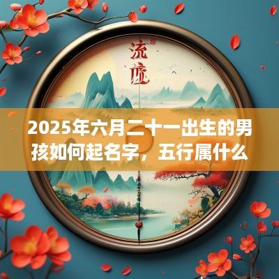 2025年六月二十一出生的男孩如何起名字，五行属什么