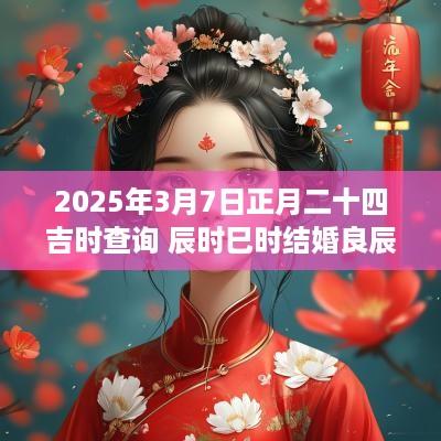 2025年3月7日正月二十四吉时查询 辰时巳时结婚良辰