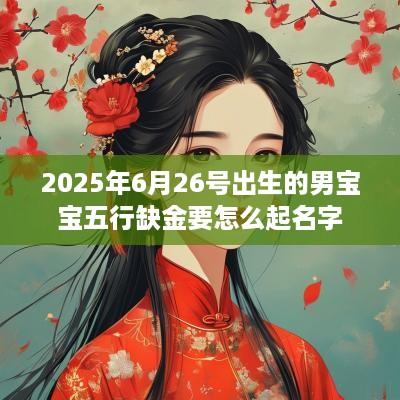 2025年6月26号出生的男宝宝五行缺金要怎么起名字