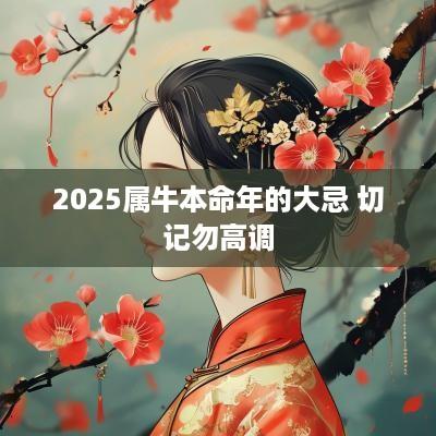 2025属牛本命年的大忌 切记勿高调