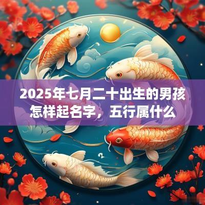 2025年七月二十出生的男孩怎样起名字，五行属什么