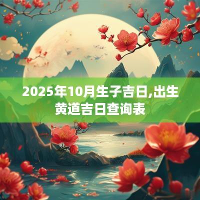2025年10月生子吉日,出生黄道吉日查询表