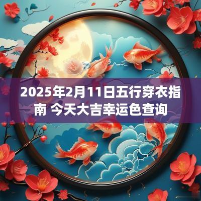 2025年2月11日五行穿衣指南 今天大吉幸运色查询