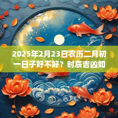 2025年2月23日农历二月初一日子好不好？时辰吉凶如何？
