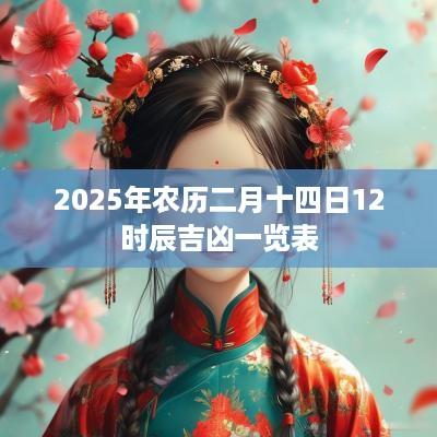2025年农历二月十四日12时辰吉凶一览表