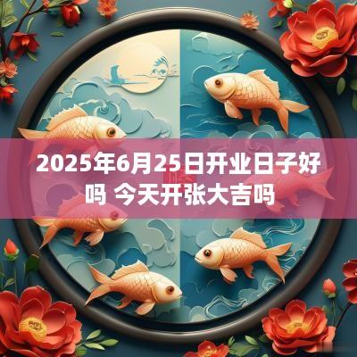 2025年6月25日开业日子好吗 今天开张大吉吗