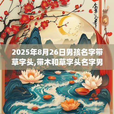 2025年8月26日男孩名字带草字头,带木和草字头名字男