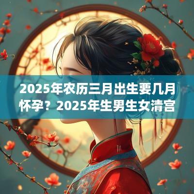 2025年农历三月出生要几月怀孕？2025年生男生女清宫表