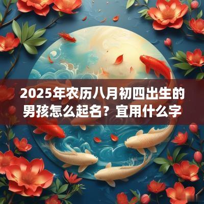 2025年农历八月初四出生的男孩怎么起名？宜用什么字？