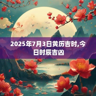 2025年7月3日黄历吉时,今日时辰吉凶