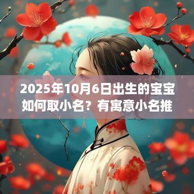 2025年10月6日出生的宝宝如何取小名？有寓意小名推荐
