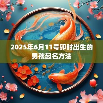 2025年6月11号卯时出生的男孩起名方法