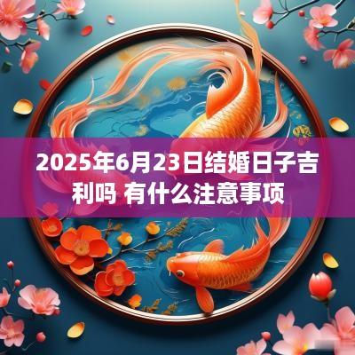 2025年6月23日结婚日子吉利吗 有什么注意事项