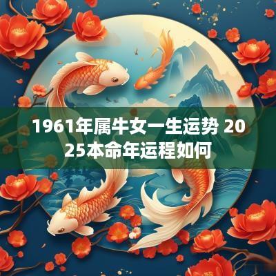 1961年属牛女一生运势 2025本命年运程如何