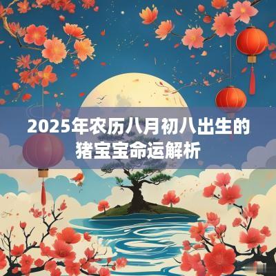2025年农历八月初八出生的猪宝宝命运解析