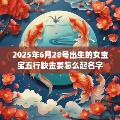 2025年6月28号出生的女宝宝五行缺金要怎么起名字