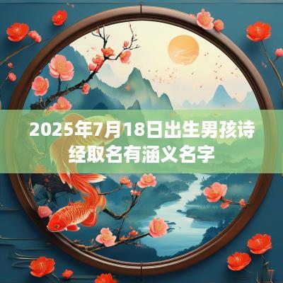 2025年7月18日出生男孩诗经取名有涵义名字