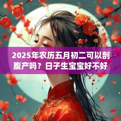 2025年农历五月初二可以剖腹产吗？日子生宝宝好不好？