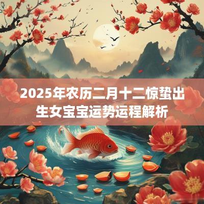 2025年农历二月十二惊蛰出生女宝宝运势运程解析