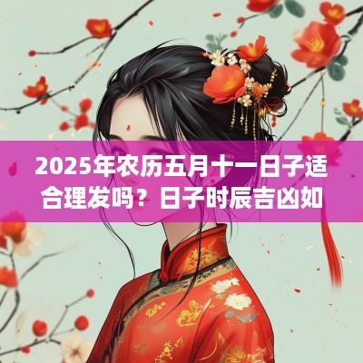 2025年农历五月十一日子适合理发吗？日子时辰吉凶如何？