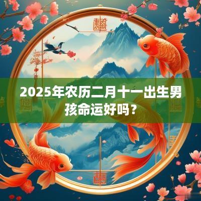 2025年农历二月十一出生男孩命运好吗？
