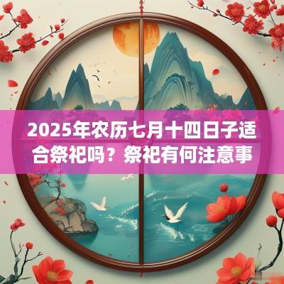 2025年农历七月十四日子适合祭祀吗？祭祀有何注意事项？