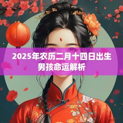 2025年农历二月十四日出生男孩命运解析
