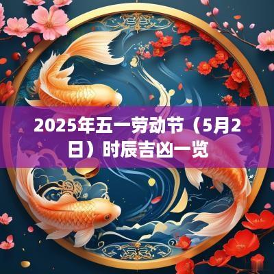 2025年五一劳动节（5月2日）时辰吉凶一览