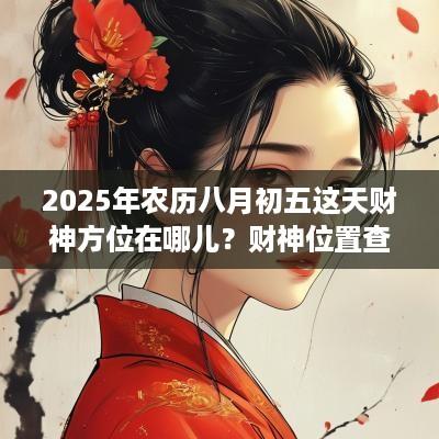 2025年农历八月初五这天财神方位在哪儿？财神位置查询