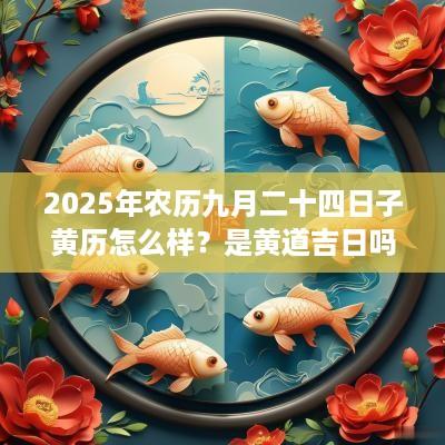2025年农历九月二十四日子黄历怎么样？是黄道吉日吗？