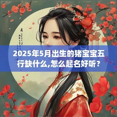 2025年5月出生的猪宝宝五行缺什么,怎么起名好听？