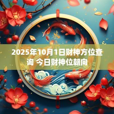 2025年10月1日财神方位查询 今日财神位朝向