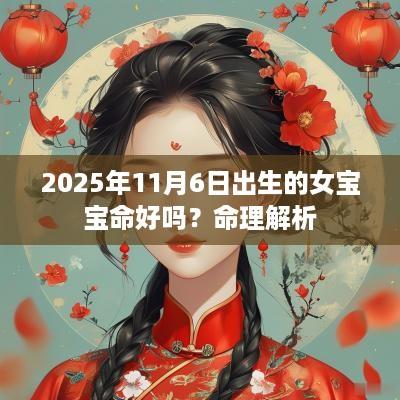 2025年11月6日出生的女宝宝命好吗？命理解析