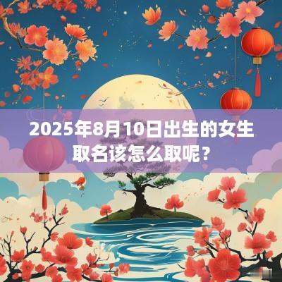 2025年8月10日出生的女生取名该怎么取呢？