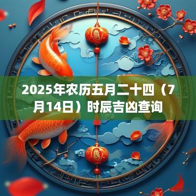 2025年农历五月二十四（7月14日）时辰吉凶查询