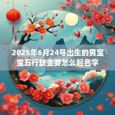 2025年6月24号出生的男宝宝五行缺金要怎么起名字