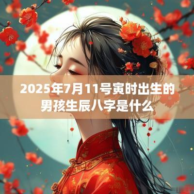 2025年7月11号寅时出生的男孩生辰八字是什么