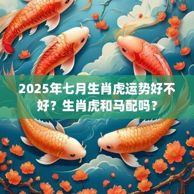 2025年七月生肖虎运势好不好？生肖虎和马配吗？