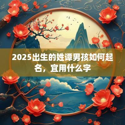 2025出生的姓谭男孩如何起名，宜用什么字