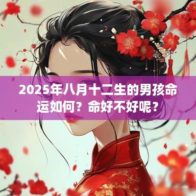 2025年八月十二生的男孩命运如何？命好不好呢？