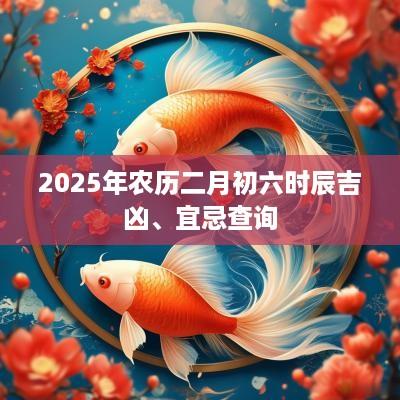 2025年农历二月初六时辰吉凶、宜忌查询