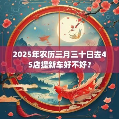 2025年农历三月三十日去4S店提新车好不好？