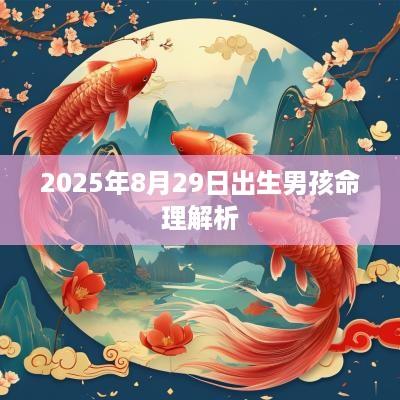 2025年8月29日出生男孩命理解析