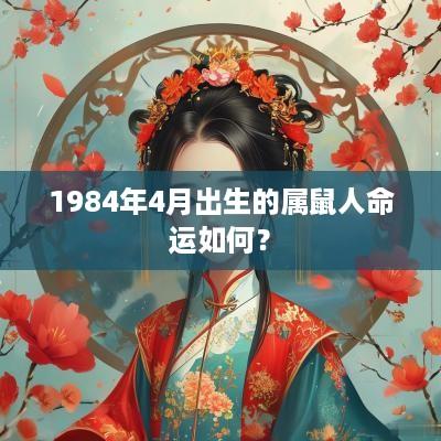 1984年4月出生的属鼠人命运如何？